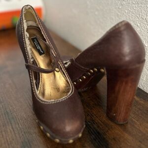 Dolce & Gabbana Dark Brown Heels